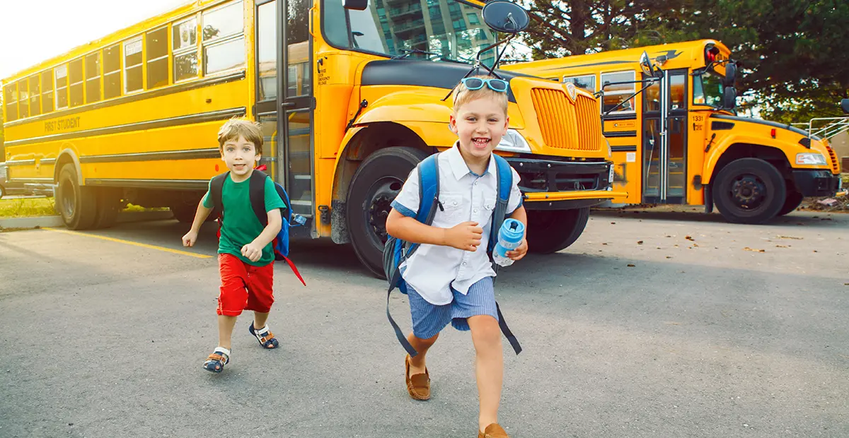Boys Run From Bus 1