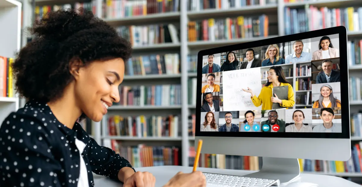 A smiling african american female student takes no 2026 03 19 21 53 53 utc