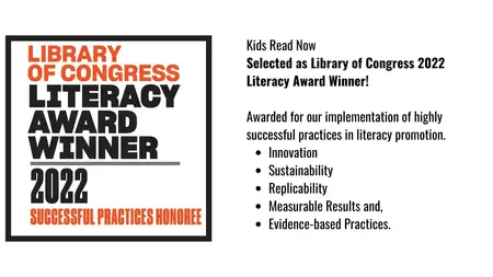 Library of Congress Award Kids Read Now