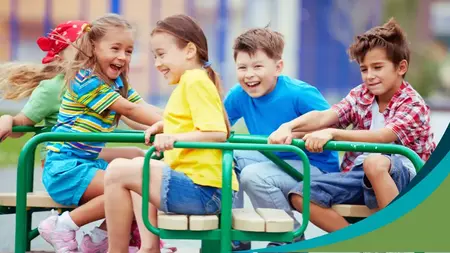 Pre K 5 students on merry go round motivation and engagement Kids Read Now