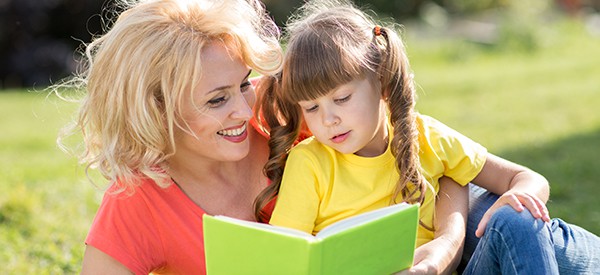Summer Slide Parent reading with child