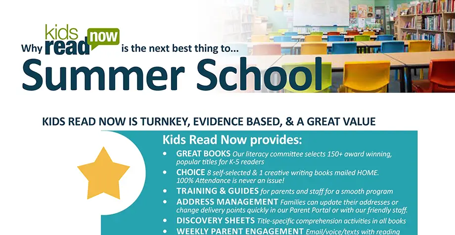 Compare & Contrast a Summer School to In-Home Summer Reading Program - Kids Read Now