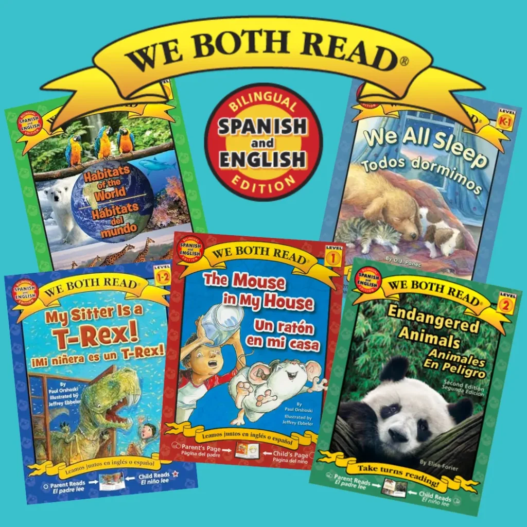 Kids Read Now supporting bilingual literacy with Spanish books - We Both Read examples